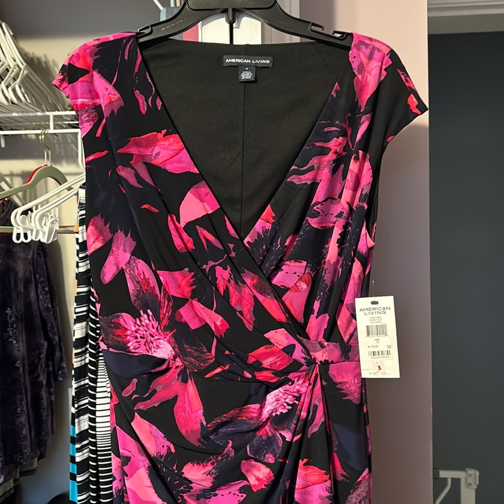 Beautiful pink and black dress
